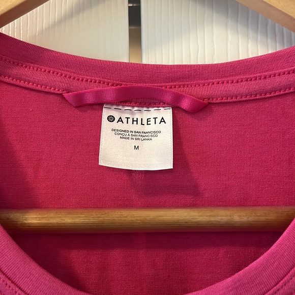 Women’s ATHLETA Sleeveless Shirt Medium Tank Top New with Tags Pink - Picture 7 of 11